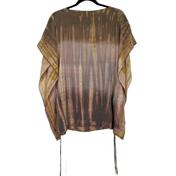 Hale Bob Cabana Tie dye Beaded Blouse Medium - Picture 3 of 7